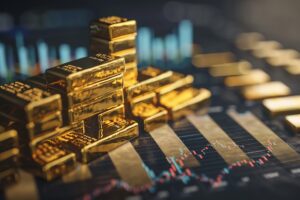 Bild på hur guldpriset varierar